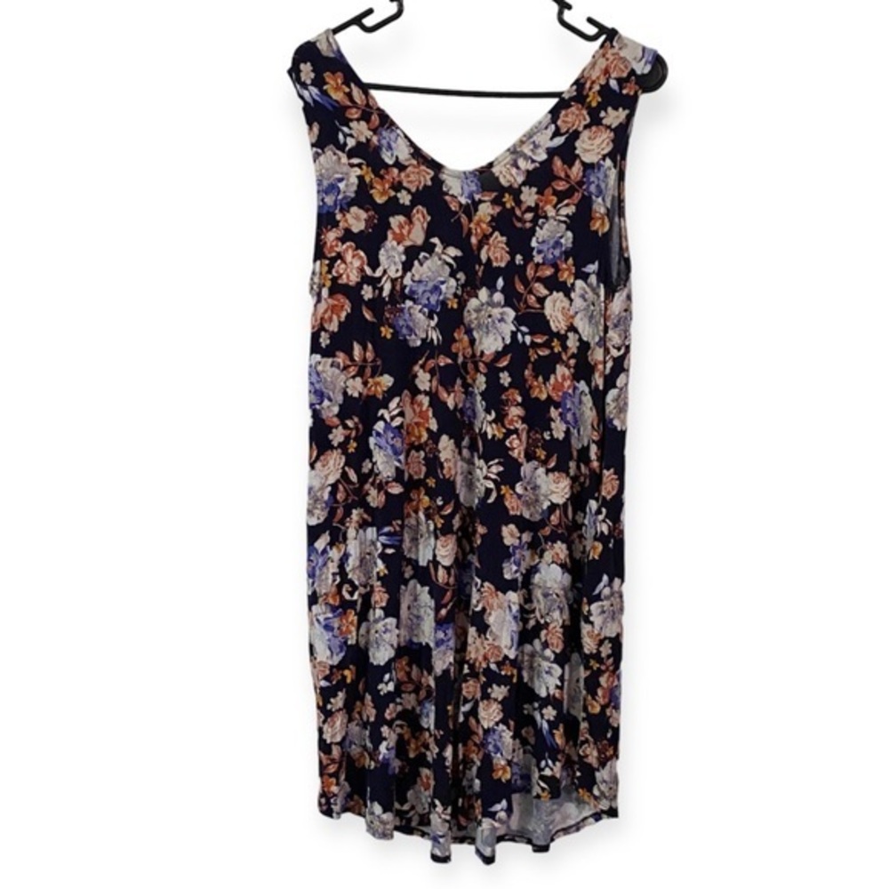Maurices Dress Women’s Medium Sleeveless Mixed Floral Print Pocket’s